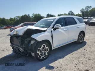 2021 Hyundai Palisade Calligraphy с VIN KM8R74HE1MU302854, выставлен на аукционе Copart как лот 69296925 с пробегом 76 311 миль миль и Списание • Salvage title. История ставок и продаж доступна на DreamBid. Изображение 1.