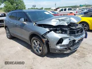 2024 Chevrolet Blazer LT with VIN 3GNKBCR40RS213425, listed as a IAAI auction lot 42596278 with 42,557 mi miles and . Bid and sale history available at DreamBid. Image 1.