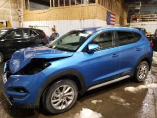2017 Hyundai Tucson Night Edition with VIN KM8J3CA25HU518506, listed as a Copart auction lot 57860555 with 36,284 mi miles and Salvage title. Bid and sale history available at DreamBid. Image 1.