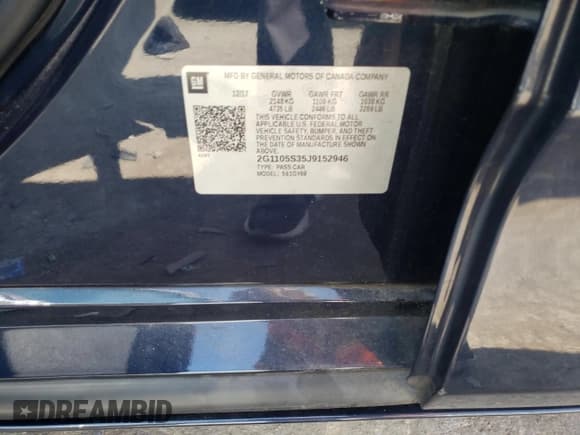 ✅ 2018 Chevrolet Impala LT • VIN: 2G1105S35J9152946 • Лот: 68585514. Опубликован ранее на Copart с пробегом 135 617 миль. Бесплатный доступ к архиву аукционных продаж из США и подробный отчёт об истории автомобиля на DreamBid. Изображение 14.