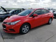 ✅ 2018 Chevrolet Cruze LS • VIN: 1G1BC5SM4J7231126 • Lot: 48062453. Listed on Copart with 16,210 mi. Free auction sales archive from the USA and detailed vehicle history report at DreamBid. Image 1.