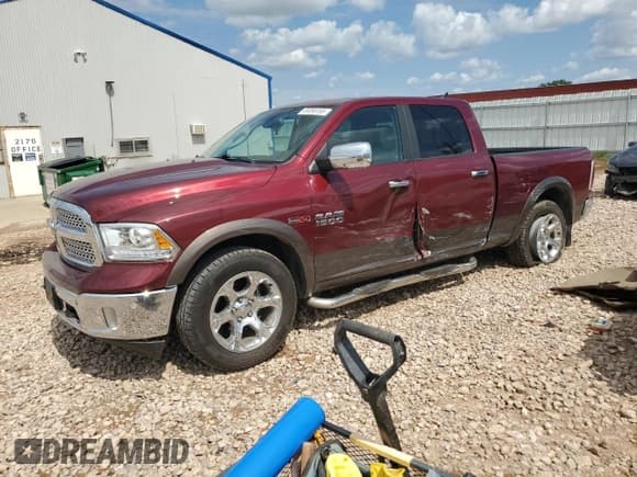✅ 2018 Ram 1500 Laramie • VIN: 1C6RR7VM9JS254482 • Lot: 69398165. Listed on Copart with 91,893 mi. Free auction sales archive from the USA and detailed vehicle history report at DreamBid. Image 1.