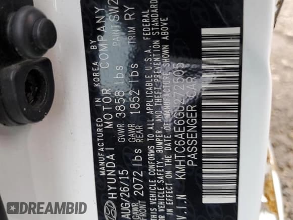 ✅ 2016 Hyundai Veloster Turbo R-Spec • VIN: KMHTC6AE6GU272505 • Lot: 78925864. Wystawiony na Copart z przebiegiem 100 801 mil. Bezpłatny archiwum sprzedaży aukcyjnych z USA i szczegółowy raport historii pojazdu na DreamBid. Zdjęcie 12.