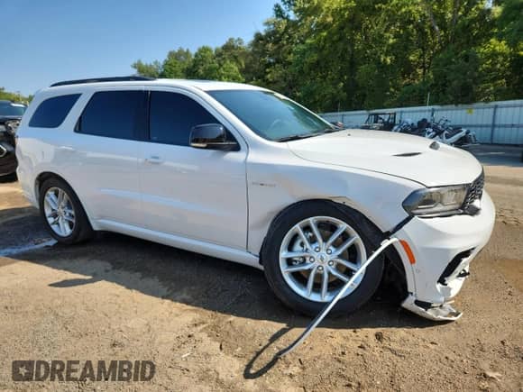 2025 Dodge Durango R/T Plus with VIN 1C4SDJCT4SC523225, listed as a Copart auction lot 80354635 with 215 mi miles and Salvage title. Bid and sale history available at DreamBid. Image 4.
