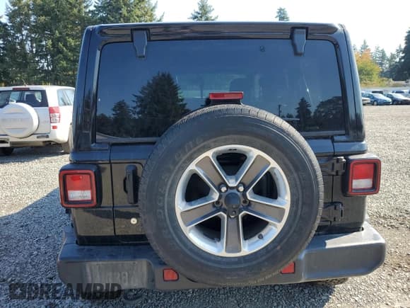 ✅ 2020 Jeep Wrangler Unlimited Sahara • VIN: 1C4HJXEN0LW109430 • Lot: 84991075. Listed on Copart with 81,556 mi. Free auction sales archive from the USA and detailed vehicle history report at DreamBid. Image 6.