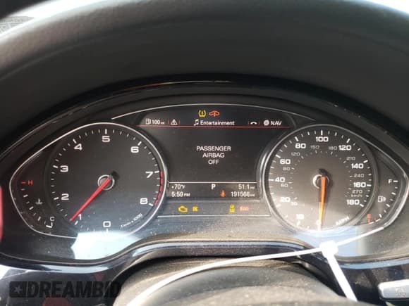 ✅ 2012 Audi A8 • VIN: WAURVAFD9CN012709 • Lot: 56423795. Listed on Copart with 191,566 mi. Free auction sales archive from the USA and detailed vehicle history report at DreamBid. Image 9.