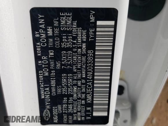 ✅ 2022 Hyundai Tucson Limited • VIN: KM8JECA14NU033898 • Lot: 63289024. Wystawiony na Copart z przebiegiem 19 793 mil. Bezpłatny archiwum sprzedaży aukcyjnych z USA i szczegółowy raport historii pojazdu na DreamBid. Zdjęcie 12.