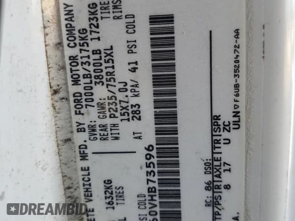 ✅ 1997 Ford Econoline Commercial • VIN: 1FDEE1460VHB73596 • Лот: 81371284. Опубликован ранее на Copart с пробегом 155 691 миль. Бесплатный доступ к архиву аукционных продаж из США и подробный отчёт об истории автомобиля на DreamBid. Изображение 13.