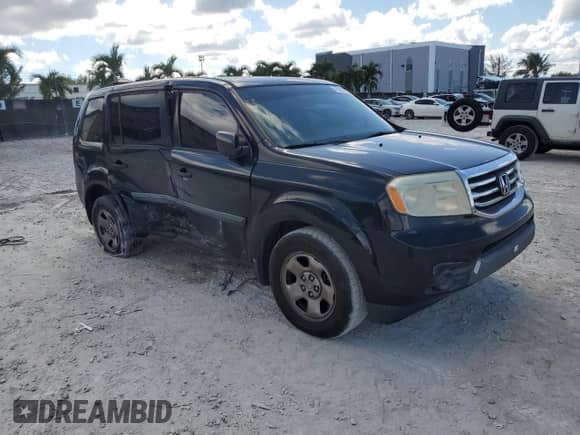 2013 Honda Pilot LX with VIN 5FNYF3H29DB041243, listed as a Copart auction lot 90041775 with 180,969 mi miles and Salvage title. Bid and sale history available at DreamBid. Image 4.