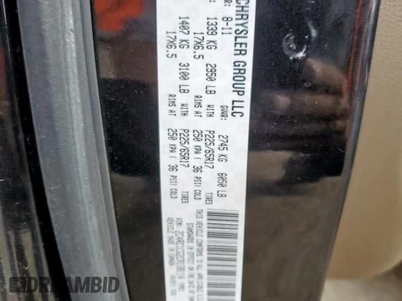 ✅ 2012 Chrysler Town & Country Touring L • VIN: 2C4RC1CG2CR138114 • Lot: 93641505. Listed on Copart with 137,213 mi. Free auction sales archive from the USA and detailed vehicle history report at DreamBid. Image 13.