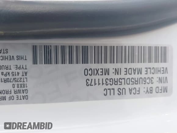 ✅ 2024 Ram 2500 Big Horn • VIN: 3C6UR5DL5RG311173 • Лот: 43805650. Опубликован ранее на IAAI с пробегом 45 227 миль. Бесплатный доступ к архиву аукционных продаж из США и подробный отчёт об истории автомобиля на DreamBid. Изображение 9.