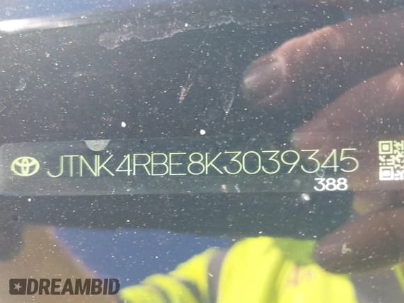 ✅ 2019 Toyota Corolla SE • VIN: JTNK4RBE8K3039345 • Lot: 43536095. Wystawiony na IAAI z przebiegiem 99 308 mil. Bezpłatny archiwum sprzedaży aukcyjnych z USA i szczegółowy raport historii pojazdu na DreamBid. Zdjęcie 18.