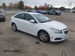 2014 Chevrolet Cruze 1LT with VIN 1G1PC5SB2E7401106, listed as a IAAI auction lot 43573350 with 108,498 mi miles and . Bid and sale history available at DreamBid. Image 1.