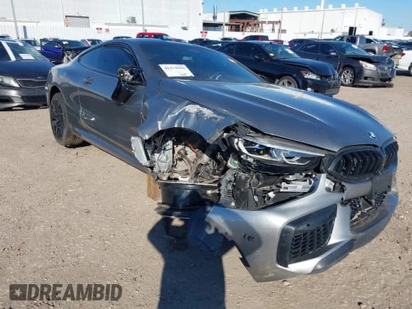✅ 2020 BMW M8 • VIN: WBSAE0C02LCE17524 • Lot: 41374594. Listed on IAAI with 48,197 mi. Free auction sales archive from the USA and detailed vehicle history report at DreamBid. Image 1.