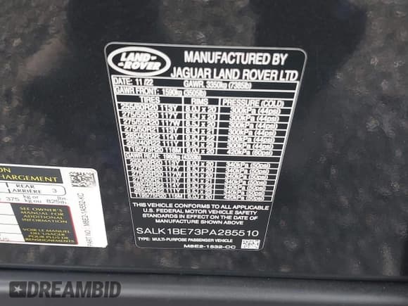 ✅ 2023 Land Rover Range Rover Autobiography • VIN: SALK1BE73PA035510 • Lot: 43745081. Wystawiony na IAAI z przebiegiem 16 397 mil. Bezpłatny archiwum sprzedaży aukcyjnych z USA i szczegółowy raport historii pojazdu na DreamBid. Zdjęcie 9.