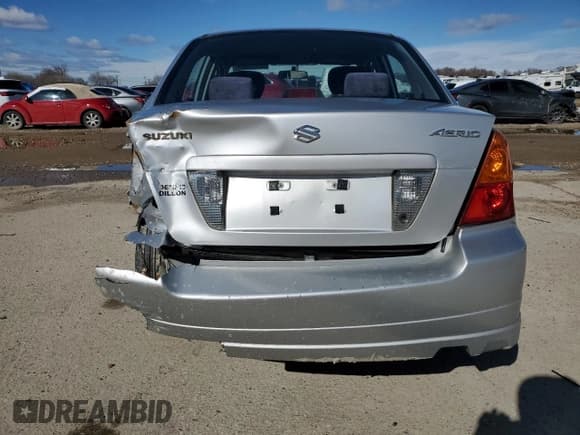 ✅ 2003 Suzuki Aerio S • VIN: JS2RA41S235156968 • Lot: 46705225. Wystawiony na Copart z przebiegiem 92 162 mil. Bezpłatny archiwum sprzedaży aukcyjnych z USA i szczegółowy raport historii pojazdu na DreamBid. Zdjęcie 6.