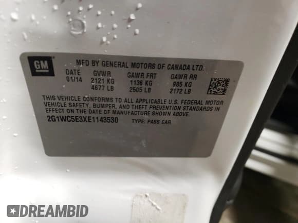 ✅ 2014 Chevrolet Impala LTZ • VIN: 2G1WC5E3XE1143530 • Lot: 72454694. Wystawiony na Copart z przebiegiem 134 448 mil. Bezpłatny archiwum sprzedaży aukcyjnych z USA i szczegółowy raport historii pojazdu na DreamBid. Zdjęcie 12.