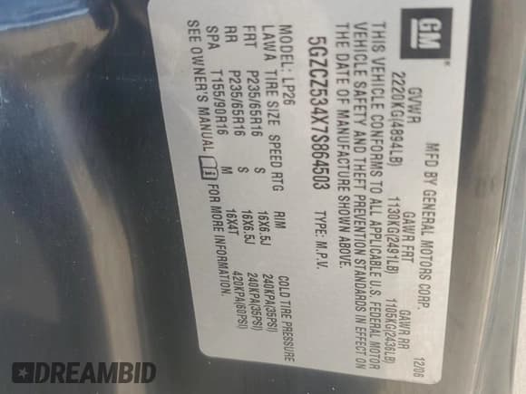 ✅ 2007 Saturn VUE V6 • VIN: 5GZCZ534X7S864503 • Lot: 52136625. Wystawiony na Copart z przebiegiem 243 274 mil. Bezpłatny archiwum sprzedaży aukcyjnych z USA i szczegółowy raport historii pojazdu na DreamBid. Zdjęcie 14.