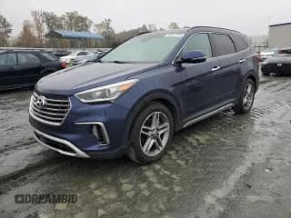 ✅ 2017 Hyundai Santa Fe SE Ultimate • VIN: KM8SRDHF0HU227400 • Lot: 90542725. Listed on Copart with 130,096 mi. Free auction sales archive from the USA and detailed vehicle history report at DreamBid. Image 1.