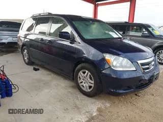 ✅ 2005 Honda Odyssey EX • VIN: 5FNRL38465B135595 • Lot: 43862740. Listed on IAAI with 84,150 mi. Free auction sales archive from the USA and detailed vehicle history report at DreamBid. Image 1.