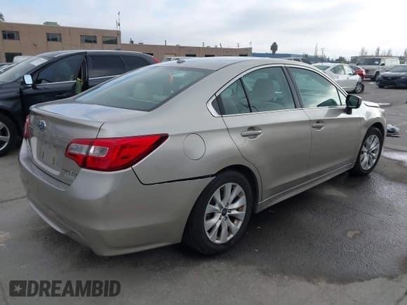✅ 2015 Subaru Legacy Premium • VIN: 4S3BNAC6XF3060746 • Lot: 43780407. Listed on IAAI with 74,830 mi. Free auction sales archive from the USA and detailed vehicle history report at DreamBid. Image 4.