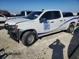 2021 Chevrolet Silverado 1500 Work Truck z VIN 1GCRYAEF3MZ354681, wystawiony jako Copart lot #85742004 z przebiegiem 97 532 mil mil oraz Szkoda całkowita • Salvage title. Historia ofert i sprzedaży dostępna na DreamBid. Obrazek 1.