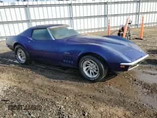 1969 Chevrolet Corvette с VIN 194379S712223, выставлен на аукционе Copart как лот 74727314 с пробегом 65 184 миль миль и Списание • Salvage title. История ставок и продаж доступна на DreamBid. Изображение 4.