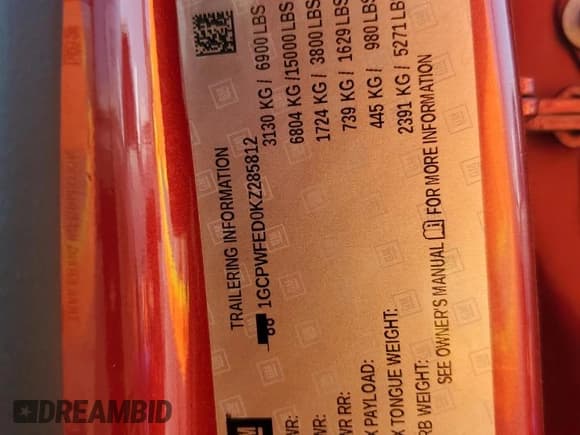 ✅ 2019 Chevrolet Silverado 1500 • VIN: 1GCPWFED0KZ285812 • Лот: 55257855. Опубликован ранее на Copart с пробегом 42 097 миль. Бесплатный доступ к архиву аукционных продаж из США и подробный отчёт об истории автомобиля на DreamBid. Изображение 13.