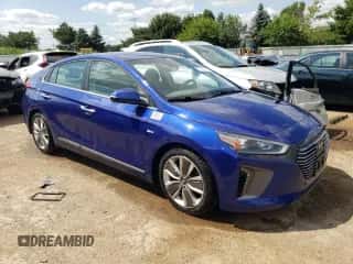 2019 Hyundai Ioniq Limited with VIN KMHC85LC8KU117079, listed as a Copart auction lot 60196793 with 81,795 mi miles and . Bid and sale history available at DreamBid. Image 4.