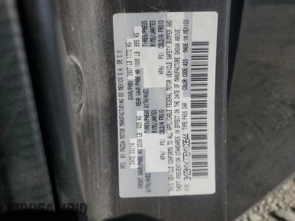 ✅ 2014 Mazda 3 i Sport • VIN: 3MZBM1K77EM103544 • Lot: 68593965. Wystawiony na Copart z przebiegiem 193 200 mil. Bezpłatny archiwum sprzedaży aukcyjnych z USA i szczegółowy raport historii pojazdu na DreamBid. Zdjęcie 12.