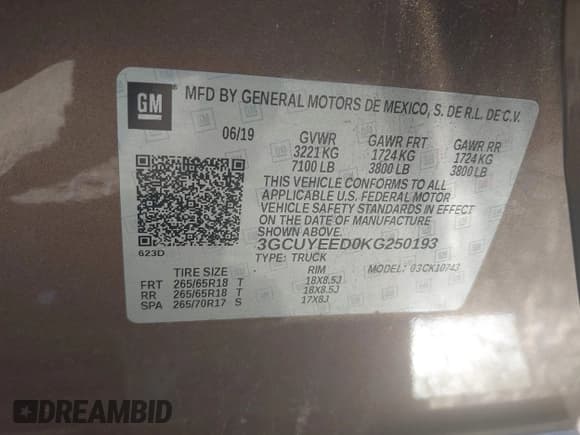 ✅ 2019 Chevrolet Silverado 1500 RST • VIN: 3GCUYEED0KG250193 • Lot: 43152543. Wystawiony na IAAI z przebiegiem 77 720 mil. Bezpłatny archiwum sprzedaży aukcyjnych z USA i szczegółowy raport historii pojazdu na DreamBid. Zdjęcie 9.