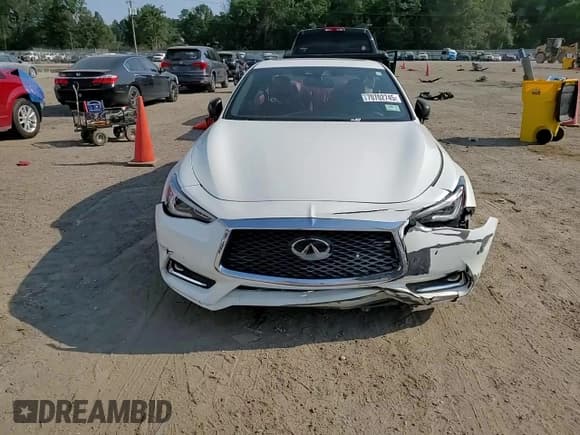 ✅ 2019 Infiniti Q60 Red Sport 400 • VIN: JN1FV7EK2KM360772 • Lot: 70702745. Listed on Copart with 81,781 mi. Free auction sales archive from the USA and detailed vehicle history report at DreamBid. Image 13.