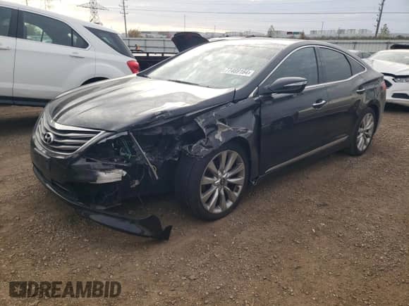 2017 Hyundai Azera Limited with VIN KMHFH4JG1HA589566, listed as a Copart auction lot 77469164 with 50,025 mi miles and Salvage title. Bid and sale history available at DreamBid. Image 1.