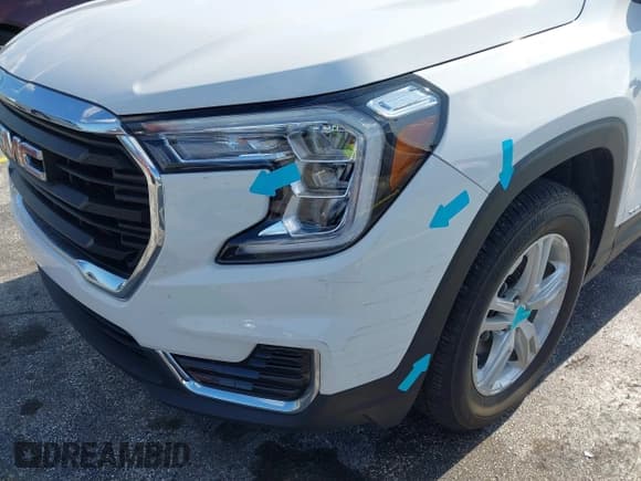 ✅ 2023 GMC Terrain SLE • VIN: 3GKALTEG7PL230817 • Lot: 42739540. Listed on IAAI with 29,920 mi. Free auction sales archive from the USA and detailed vehicle history report at DreamBid. Image 6.