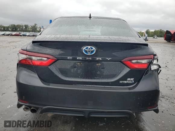 2022 Toyota Camry Hybrid SE with VIN 4T1S31AK6NU592554, listed as a Copart auction lot 80089135 with 166,135 mi miles and Salvage title. Bid and sale history available at DreamBid. Image 6.