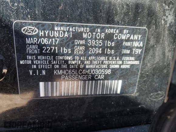 ✅ 2017 Hyundai Ioniq Blue • VIN: KMHC65LC4HU030598 • Lot: 46475755. Wystawiony na Copart z przebiegiem 189 218 mil. Bezpłatny archiwum sprzedaży aukcyjnych z USA i szczegółowy raport historii pojazdu na DreamBid. Zdjęcie 12.