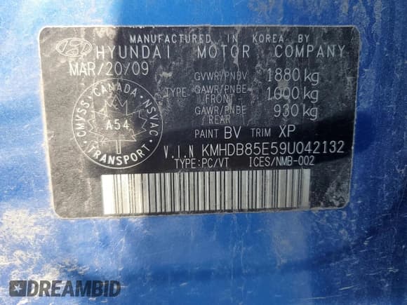 ✅ 2009 Hyundai Elantra L • VIN: KMHDB85E59U042132 • Лот: 67721475. Опубликован ранее на Copart с пробегом 132 855 миль. Бесплатный доступ к архиву аукционных продаж из США и подробный отчёт об истории автомобиля на DreamBid. Изображение 13.