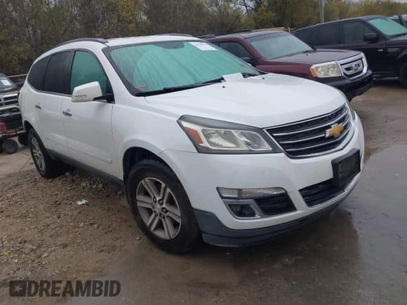 ✅ 2016 Chevrolet Traverse LT • VIN: 1GNKRGKD1GJ262029 • Lot: 43810172. Listed on IAAI with 99,746 mi. Free auction sales archive from the USA and detailed vehicle history report at DreamBid. Image 1.