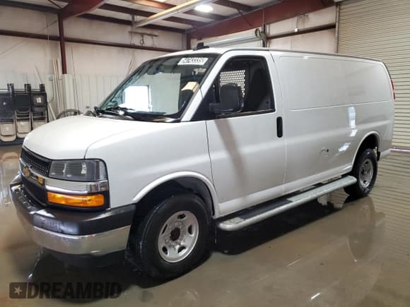 ✅ 2024 Chevrolet Express Cargo • VIN: 1GCWGAFP0R1158491 • Lot: 54743335. Listed on Copart with Not provided. Free auction sales archive from the USA and detailed vehicle history report at DreamBid. Image 1.