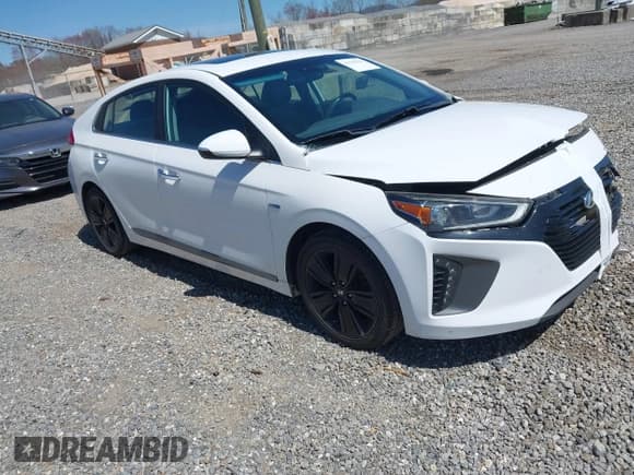 ✅ 2018 Hyundai Ioniq Limited • VIN: KMHC85LC5JU065229 • Lot: 41919321. Wystawiony na IAAI z przebiegiem 98 343 mil. Bezpłatny archiwum sprzedaży aukcyjnych z USA i szczegółowy raport historii pojazdu na DreamBid. Zdjęcie 1.