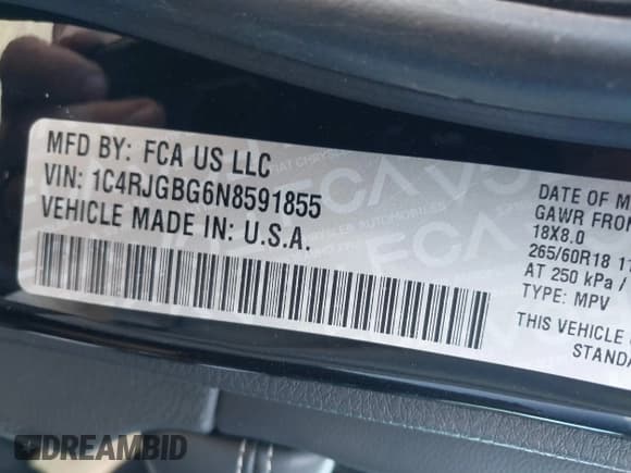 ✅ 2022 Jeep Grand Cherokee Limited • VIN: 1C4RJGBG6N8591855 • Lot: 41629859. Wystawiony na IAAI z przebiegiem 29 631 mil. Bezpłatny archiwum sprzedaży aukcyjnych z USA i szczegółowy raport historii pojazdu na DreamBid. Zdjęcie 9.