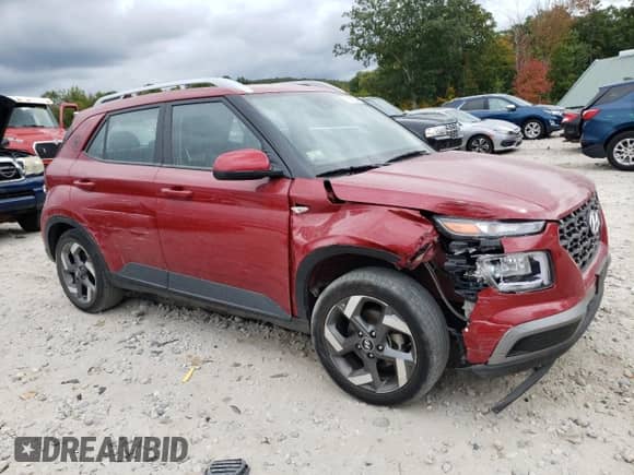 2021 Hyundai Venue SEL with VIN KMHRC8A32MU083088, listed as a Copart auction lot 72501354 with 31,873 mi miles and Salvage title. Bid and sale history available at DreamBid. Image 4.