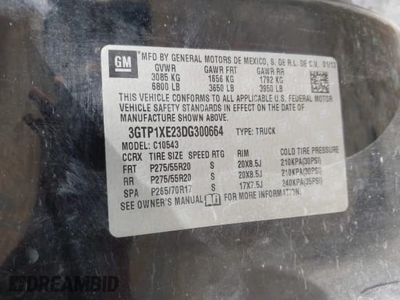 ✅ 2013 GMC Sierra 1500 Denali • VIN: 3GTP1XE23DG300664 • Lot: 42071928. Listed on IAAI with 232,181 mi. Free auction sales archive from the USA and detailed vehicle history report at DreamBid. Image 9.