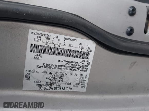 ✅ 2006 Ford Explorer Limited • VIN: 1FMEU75896UA97892 • Lot: 43557869. Wystawiony na IAAI z przebiegiem 245 095 mil. Bezpłatny archiwum sprzedaży aukcyjnych z USA i szczegółowy raport historii pojazdu na DreamBid. Zdjęcie 9.