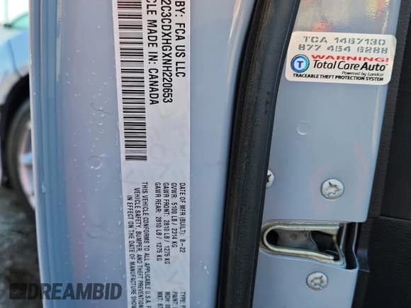 ✅ 2022 Dodge Charger GT • VIN: 2C3CDXHGXNH220653 • Лот: 80360705. Опубликован ранее на Copart с пробегом 41 137 миль. Бесплатный доступ к архиву аукционных продаж из США и подробный отчёт об истории автомобиля на DreamBid. Изображение 13.