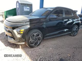 ✅ 2024 Hyundai Kona N Line • VIN: KM8HA3A35RU104852 • Lot: 64727565. Listed on Copart with 21,351 mi. Free auction sales archive from the USA and detailed vehicle history report at DreamBid. Image 1.