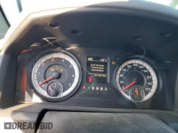 2016 Ram 1500 Tradesman with VIN 1C6RR7FGXGS293521, listed as a Copart auction lot 84724445 with 221,847 mi miles and Salvage title. Bid and sale history available at DreamBid. Image 9.