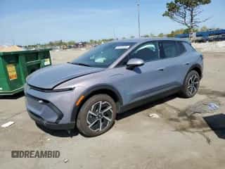 2025 Chevrolet Equinox EV LT1 w/PCY z VIN 3GN7DMRP6SS221471, wystawiony jako Copart lot #80412055 z przebiegiem 6 437 mil mil oraz Czysty tytuł • Clean title. Historia ofert i sprzedaży dostępna na DreamBid. Obrazek 1.