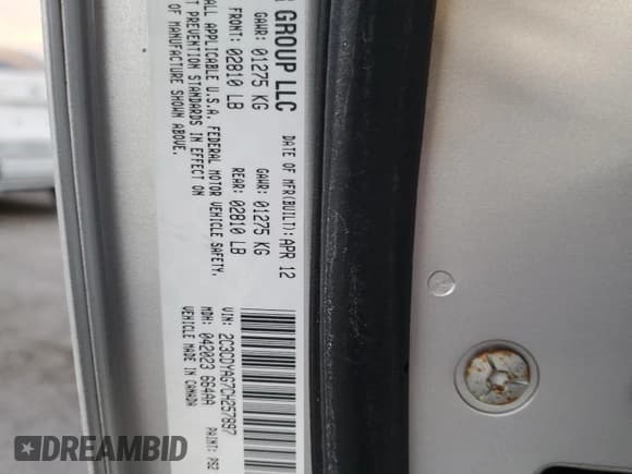 ✅ 2012 Dodge Challenger SXT • VIN: 2C3CDYAG7CH257897 • Lot: 81847384. Wystawiony na Copart z przebiegiem Nie podano. Bezpłatny archiwum sprzedaży aukcyjnych z USA i szczegółowy raport historii pojazdu na DreamBid. Zdjęcie 13.