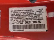 ✅ 2006 Honda Civic Si • VIN: 2HGFG21506H710436 • Lot: 91123405. Wystawiony na Copart z przebiegiem 170 068 mil. Bezpłatny archiwum sprzedaży aukcyjnych z USA i szczegółowy raport historii pojazdu na DreamBid. Zdjęcie 13.